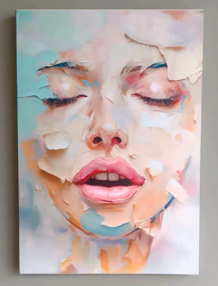 Miniatura de video reel deconstructivista de un rostro